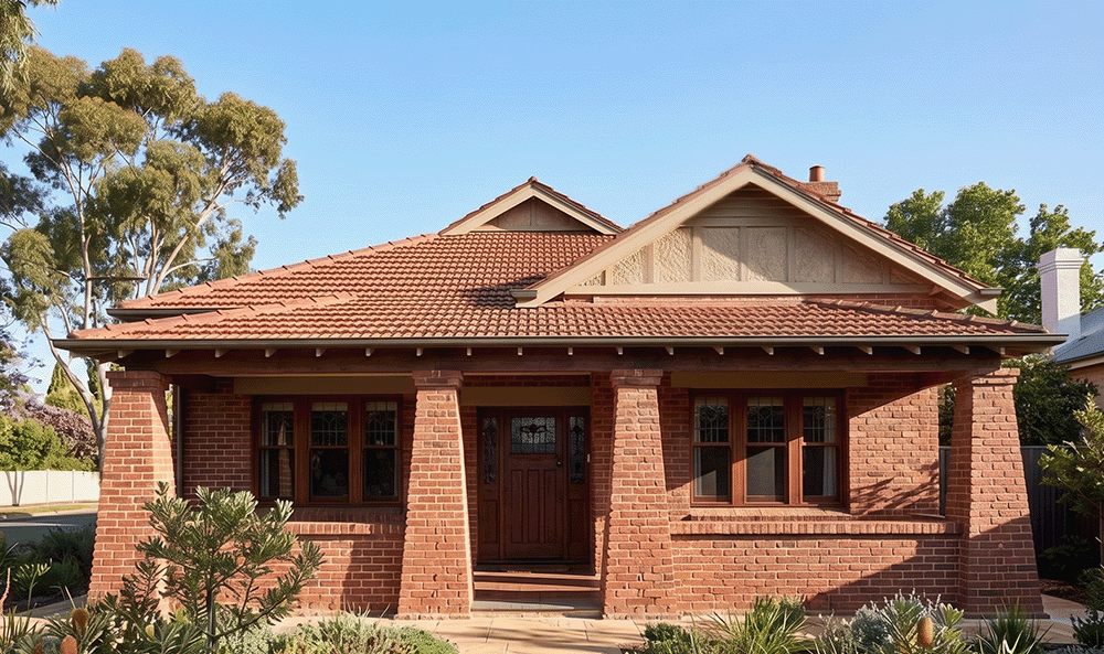 Heritage Red Californian Bungalow Adelaide