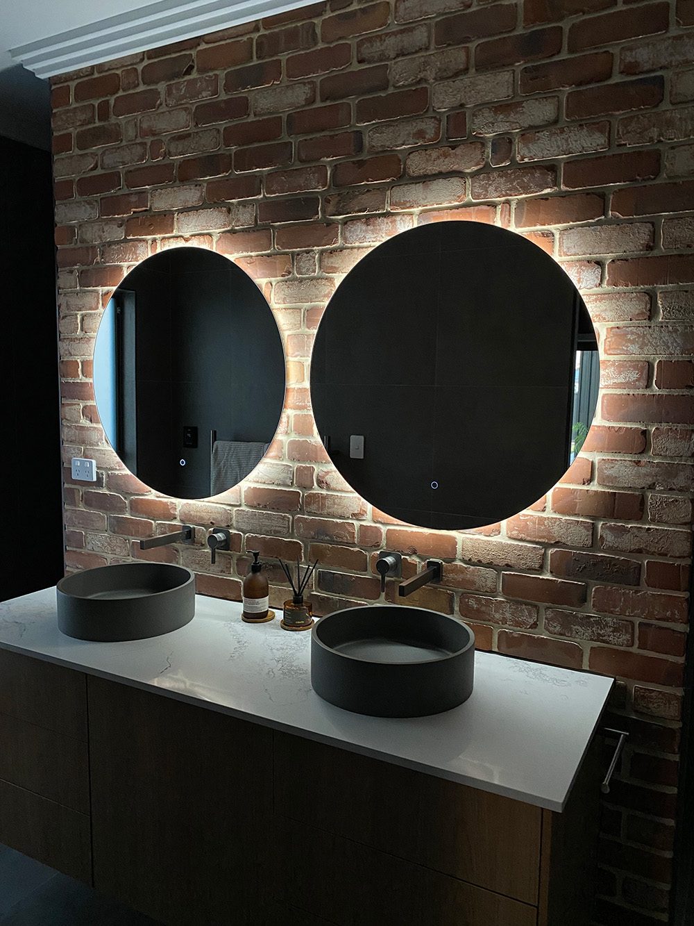 Feature brick wall