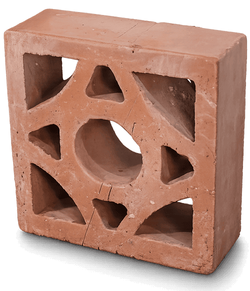 Square Terracotta Breeze Block