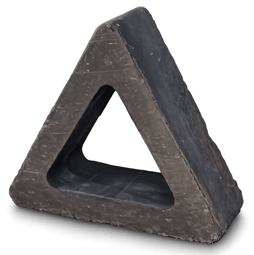 Triangular Charcoal Breeze Block