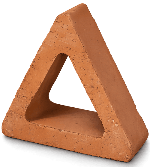Triangular Terracotta Breeze Block