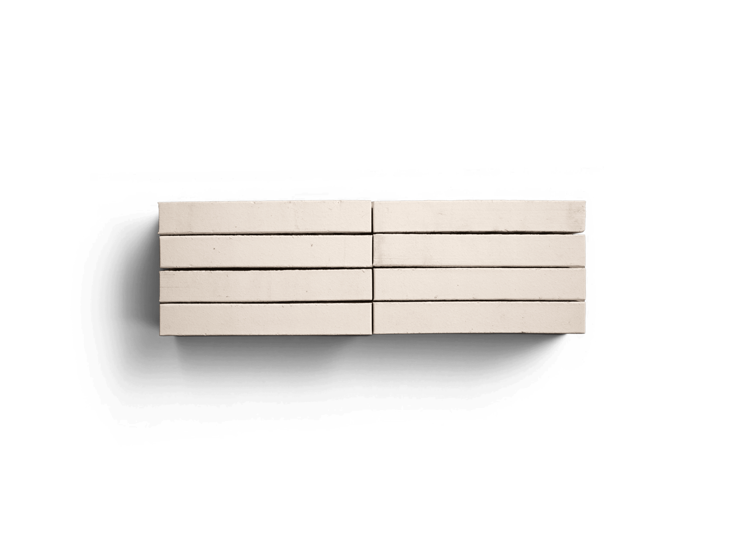 Stacked Roman Antique White bricks