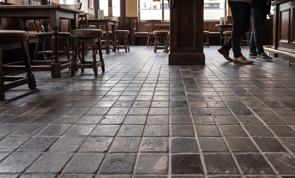 Prague Grey Pub Melb brick cobbles
