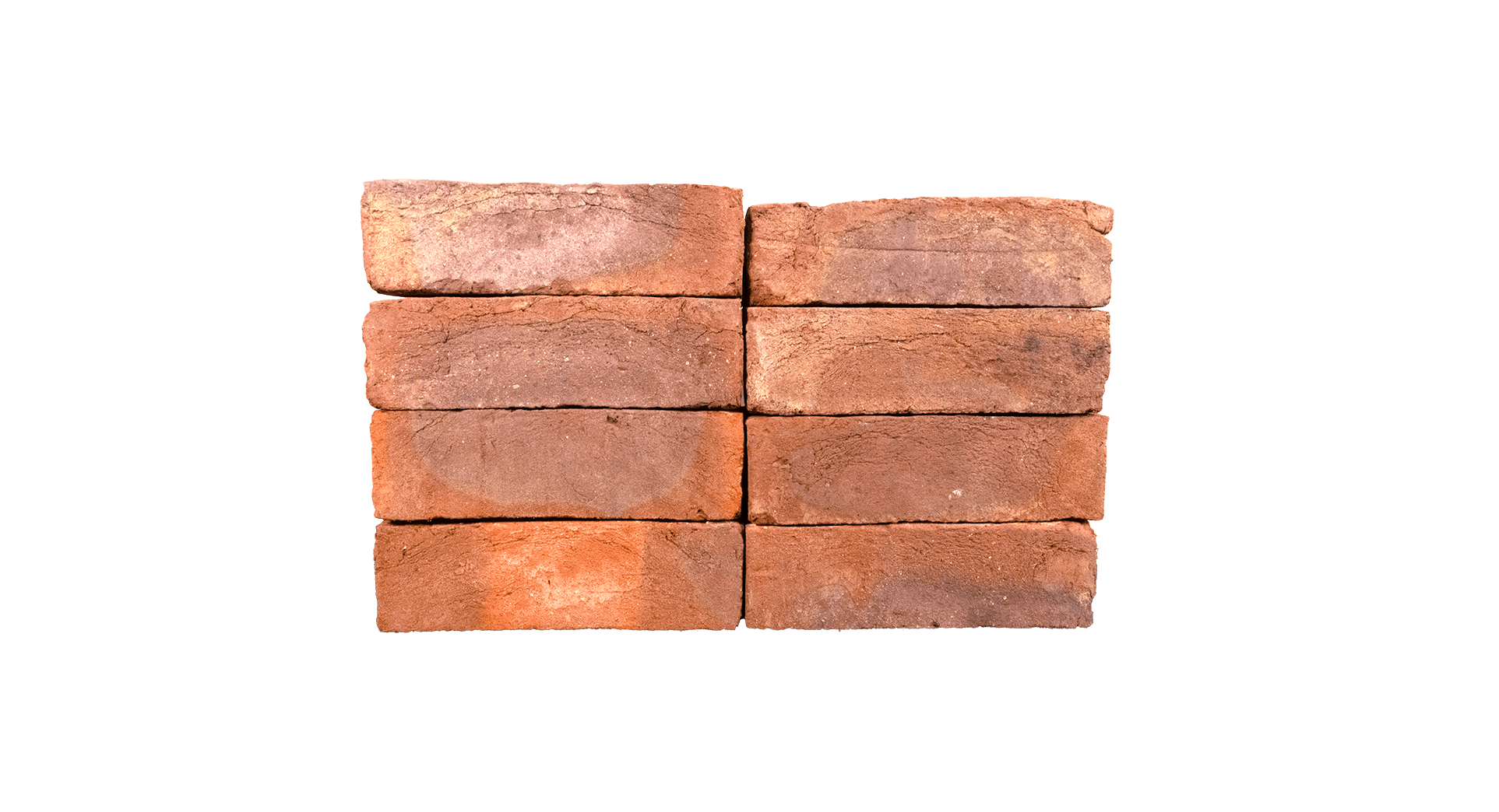 Stacked Vintage Reds bricks